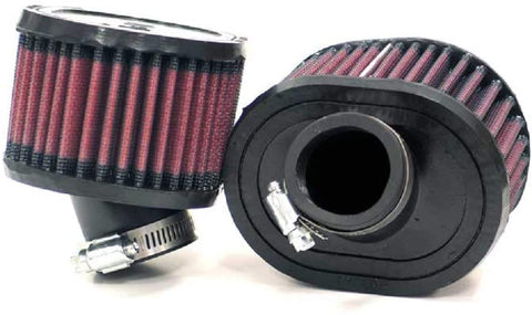 K&N Universal Clamp-On Air Filter: High Performance, Premium, Washable, Replacement Filter: Flange Diameter: 1.5 In, Filter Height: 2.75 In, Flange Length: 1 In, Shape: Oval Straight, R-0642