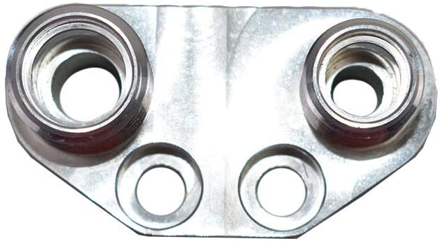 A-Team Performance Air Conditioning AC Fitting Manifold Kit for SD7 Compressor Black