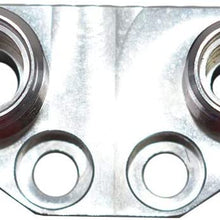A-Team Performance Air Conditioning AC Fitting Manifold Kit for SD7 Compressor Black