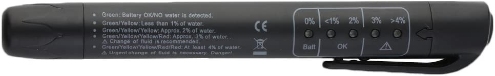 Jullynice Universal Car Tester Pen Auto Vehicle 5 LEDs Brake Fluid Brake Oil Tester Moisture Oil Testing Tool Vehicle Diagnostic Tools