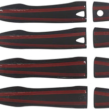 YOUNGERCAR Door Handle Cover for 2014-2020 Nissan Rogue /2015-2020 Murano / 2016-2020 Maxima - ABS Gloss Black W/2 Smart Keyholes