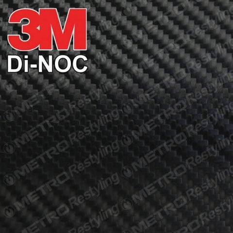 3M CA-1170 DI-NOC GLOSS BLACK CARBON FIBER 4ft x 1ft (4 sq/ft) Flex Vinyl Wrap Film