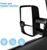 ZENITHIKE Tow Mirrors with Driver and Passenger Side Power Operation Heated Turn Signal Parallel Auxiliary Light Towing Mirrors Compatible with 2007-2017 T-oyota Tundra Truck