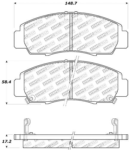 StopTech 309.07870 Sport Brake Pads with Shims and Hardware