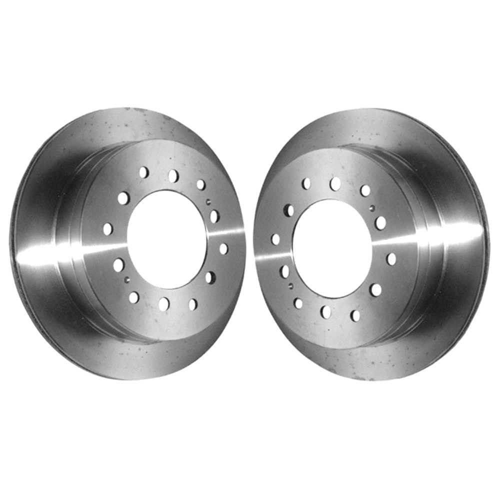 Prime Choice Auto Parts R41296PR Rear Pair 2 Brake Rotors 6 Stud