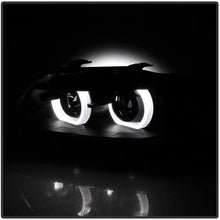 V2 3D Halo LBDRL Headlights for BMW 3-Series E90 06-08 - 4 Door - Black/Clear Lens