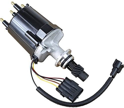AIP Electronics Complete Premium Electronic Ignition Distributor Compatible Replacement For 1982-1990 Chevrolet Chevy Buick Oldsmobile and GMC Oem Fit D3513