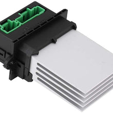 Car Blower Regulator Regulator, Heater Motor Blower Fan Resistor Speed Resistance with Wiring Plug Harness for Citroen Peugeot Renault 6441L2