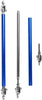 cciyu 2PCS Adjustable Blue Front Lip Rod Bumper Lip Splitter Tie Rod Bars 3.94-9 Inch