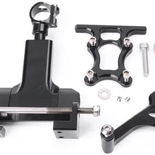 Mallofusa Motorcycle Stabilizer Steering Damper Bracket Mount Holder Kit Compatible for Yamaha MT-07 2013 2014 2015 2016 2017 Black