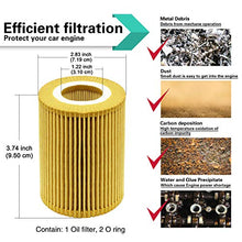 Oil Filter for Mercedes Benz Bluetec E320 GL350 ML350 R350, R320 GL320 ML320 CDI, Sprinter 2500 3500 4500, 07-09 Jeep Grand Cherokee Replace Mann-Filter Hu821x Metal-Free 6421800009