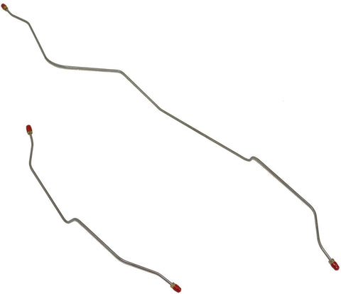 Chevy C10 / Gmc C1500 6Lug, Coil & Leaf Spring Rear Axle Brake Lines; Original Material