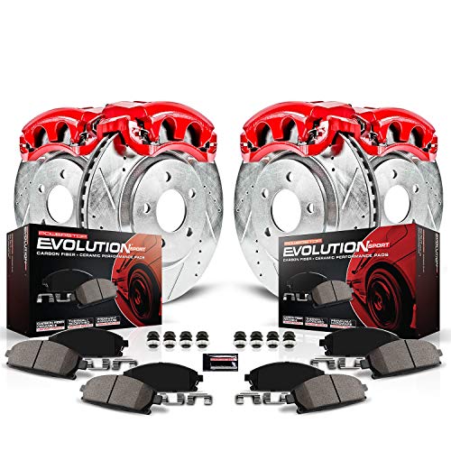 Power Stop (KC2298) 1-Click Performance Brake Kit with Calipers