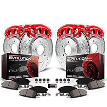 Power Stop KC1122 Z23 Evolution Sport 1-Click Brake Kit with Powder Coated Calipers (Brake Pads, Drilled/Slotted Rotors)