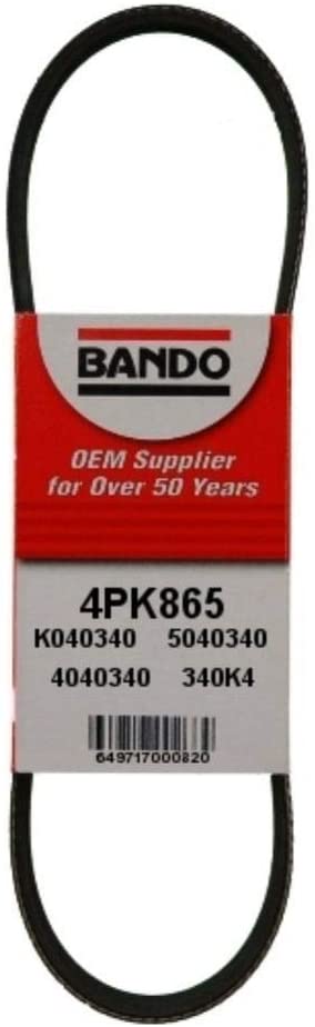 Bando 4PK780 OEM Quality Serpentine Belt (4PK865)