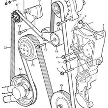 Serpentine Alternator Water Pump Belt for Volvo Penta 3860086 4.3L, 5.0L, 5.7L