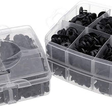 DEDC 620pcs Car Retainer Clips - Push Pin Rivets Set 16 Most Popular Sizes Car Bumper Clips Fastener Rivet for Toyota GM Ford Honda