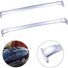 Scitoo Roof Rack Cross Bars Baggage Carrier For Nissan Rogue 2014-2019 Silver 2 Pcs Roof Top Rack Luggage Carrier