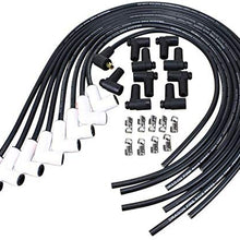 Universal Ceramic HEI Spark Plug Wires Set FOR Chevy SBC BBC 350 383 396 400 454 OEM Fit PWJ135ADJ