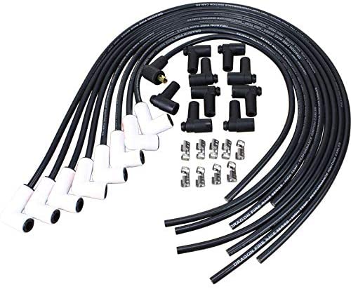 Universal Ceramic HEI Spark Plug Wires Set FOR Chevy SBC BBC 350 383 396 400 454 OEM Fit PWJ135ADJ