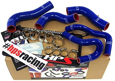 Mazda 90-93 Miata 1.6L HPS Reinforced Blue Silicone Radiator + Heater Hose Kit Coolant