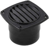 Gazechimp Round Air Vent ABS Louver Grille Cover Black for Rv/Yacht/Boat