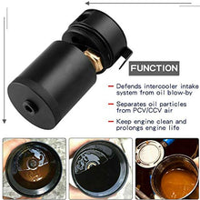 Universal Oil Catch Can Reservoir Tank with Mount Bracket and Bronze Micron Filter 5oz