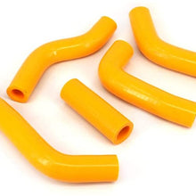 Motorcycle Yellow Reinforced Silicone Radiator Coolant Hoses Kit For Suzuki RMZ250 07-09