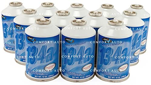 Johnsen's R-134a HFC 134A Automotive A/C Refrigerant Case of Self Sealing 12oz cans (Pack of 12) Made in USA