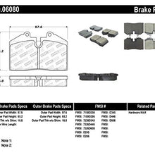 StopTech 309.06080 Sport Brake Pads with Shims