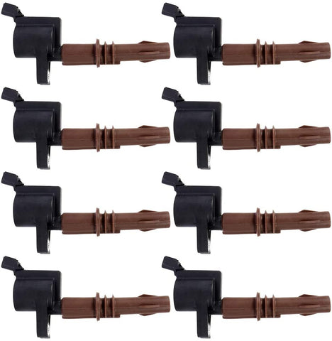 OCPTY Set of 8 Ignition Coils Compatible with OE: DG521 C1659 Fits for Ford Expedition/Explorer/F-150 Lincoln Mark LT/Navigator Mercury Mountaineer 2008-2014