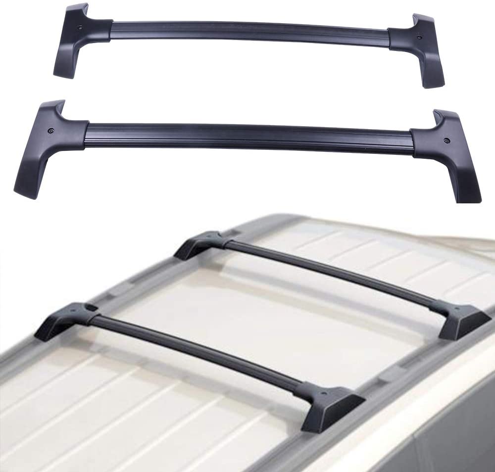 Scitoo Roof Rack Cross Bars Baggage Carrier For Chevrolet Traverse 2009-2017 Black 2 Pcs Roof Top Rack Luggage Carrier