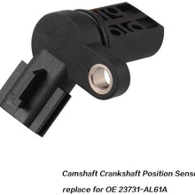 3Pcs Camshaft Crankshaft Position CPS Sensor Kit Fits 3.5L, 4.0L V6 Altima, Murano, Maxima, 350Z, Quest, Pathfinder, FX35, G35, QX45, M35 - Replaces 23731-AL61A.