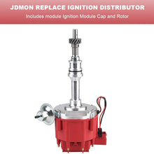 JDMON Compatible with HEI Complete Ignition Distributor 65k Coil 7500RPM BBF Ford Big Block 351C 351M 400M 429 460 Red Cap 1046013 PE332U JM6506BL