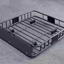 HongK- Black Universal Roof Rack Cargo Car Top Luggage Holder Carrier Basket Travel SUV [B072W7GYWH]