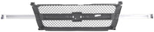 Perfit Liner New Front Upper Chrome Gray Grille Grill Replacement With Chrome Molding Smooth Frame For 03-06 Silverado 1500 2500 3500 HD Classic Fit Base LS LT Model GM1200489 19168629