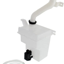 Washer Reservoir Windshield Expansion Tank w/Washer Pump, Filler Neck, Cap, and Fluid Level Sensor Port compatible with Vehicles w/Rear Wiper