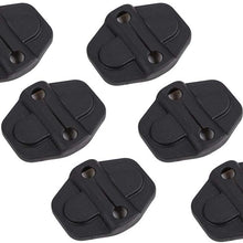 Voodonala for JL Door Lock Cover Buckle Decor Trim for 2018 2019 Jeep Wrangler JL JLU 2020 Gladiator JT ABS 6PCS