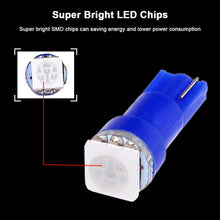 cciyu 20x Blue T5 Blue Dashboard Instrument Panel Instrument Speedometer Gauge Cluster 37 73 74 79 17 57 5050 1-SMD LED Light Bulb 12V (blue)