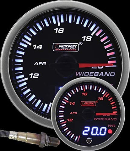 Wideband Air Fuel Ratio Gauge - Electrical Amber/white JDM Series 52mm (2 1/16