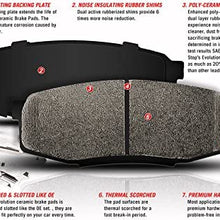 Power Stop 17-1653, Z17 Front Ceramic Brake Pads with Hardware