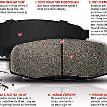 Power Stop 17-1593, Z17 Front Ceramic Brake Pads with Hardware