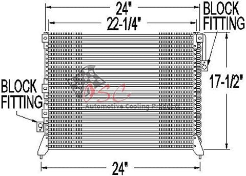 OSC Cooling Products 3083 New Condenser