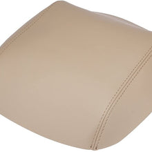 Real Leather Center Console Lid Armrest Cover Fits Honda Pilot 2009-2015 Beige Tan