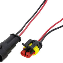 5 Sets AMP 1.5 series 2 Pin 10cm line connector harness male and female automotive waterproof plug harness assembly