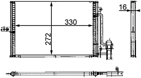 MAHLE Behr AC 317 000P A/C Condenser