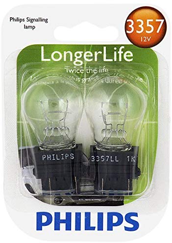 Philips 3357 LongerLife Miniature Bulb, 2 Pack