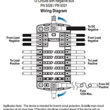 Blue Sea Systems 12 Circuit Blade Fuse Block With Negative Bus 100 Amp Max Per Block 30 Per Circuit