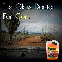 Centaurus AZ Prestone Deluxe 3 in 1 Windshield Washer Fluid, Washer Cleaner, De-icer, Bug Wash, Removes Insect Deposits and Road Grime, Improves Driving Visibility, 1 Gal Chemical Resistance Gloves