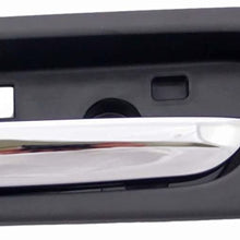 Dorman 93864 Front Driver Side Interior Door Handle for Select Mazda Models, Black and Chrome